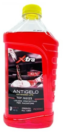 OISE ART STORE Trade Shop - Liquido Antigelo Rosso 1 Lt Super Concentrato per Radiatore Protezione Motore