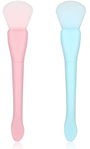 Ouligay 2Pcs Silicone Face Mask Applicator Face Brush Soft Silicone Facial Applicator Brushes Beauty Tool for Applying Mud Body Lotion Mixed Mask