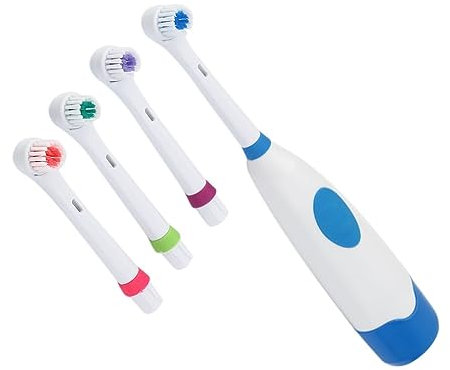 Electric Toothbrush - 360 Degree Automatic Rotating Waterproof Ultrasonic Children Electric Toothbrush - Blue