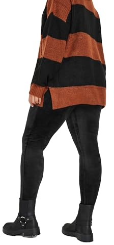 Yours Curve Velour Leggings - Women's - Plus Size Curve Black