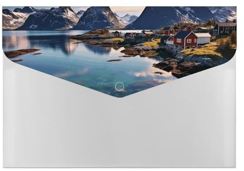 Ordner-Ordner, Norwegen-Insel-Druck, dekorative Aktenordner, Aktenordner für Zuhause, Arbeit, Büro