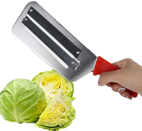 Coltelli per affettare cavolo, lame a doppia fetta,Trituratore pelapatate affetta cipolla e carota, Durevoli 2 lame per affettare le verdure Coltelli per la pulizia delle scaglie di pesce Affettatr