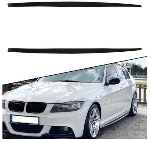 Kompatibel for BMW 3er E90 Seitenschweller Befestigung 2004-2012 Schwellerverkleidung Auto-Styling Autozubehör Universal Spoiler Schmutzfänger Spilitter(2009-2012 LCI Model Years)