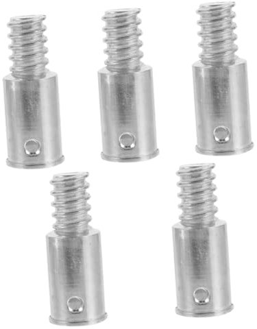 SEWOART 5 Stück Besenstiel-gewindeende-aufsatz Spitze Aus Aluminiumlegierung Für Einfachen Wartungsaustausch