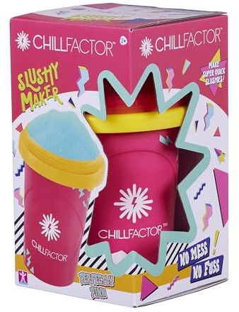 Chill Factor Colour Shock - Máquina de granizados Perfectamente Rosa: Taza Reutilizable para granizados, granizados caseros, Juguetes de Cocina