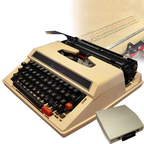 SNBGRYE Alte Klassische Manuelle Schreibmaschine, Mechanische Englische Schreibmaschine, Tragbare Manuelle Schreibmaschine, FüR Notizen, Briefe, Kreatives Schreiben, Literaten