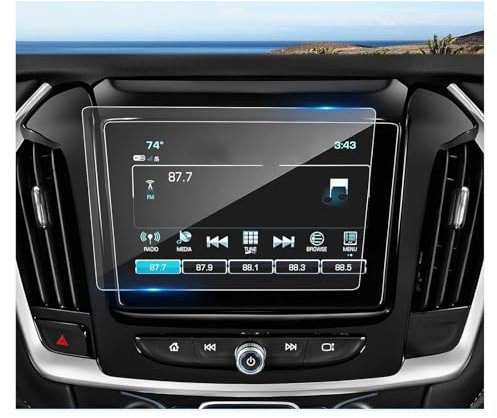 NingRuiBhd Navigation Schutzfolie GPS Für Chevrolet Für Traverse 2018 2019 2020 2021 2022 2023 8 Zoll 7 Zoll Auto GPS Navigation Gehärtetem Glas Bildschirm Film Protector GPS Navi Folie(8INCH GPS)
