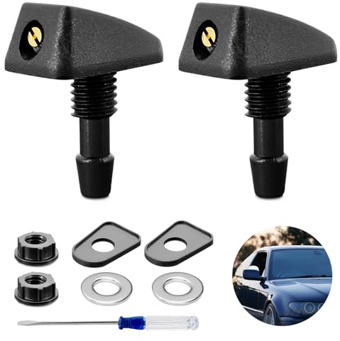 Ugelli per lavavetri, ugelli universali per lavavetri, ugelli universali per lavavetri, con un cacciavite, ugelli di ricambio 2 pezzi