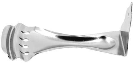 Hoement Saitenhalter Silberfarbener Steg mit 4 Saiten aus Metall Gitarren Elegantes Design Einfache Montage und Resonatorgitarren für Gitarrenspieler
