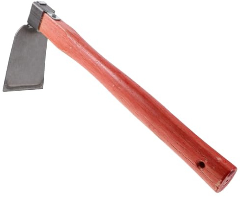 Gadpiparty Azada de Jardín con Mango de Madera Ligera y Portátil para Deshierbe y Aflojar Tierra Herramienta Manual para Plantar y Quitar Malas Hierbas Jardines