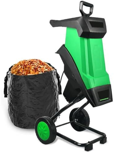 GmhXylophyte Wood Chipper, Garden Shredder With 1.3 Feed Hopper, 50l Collection Bag, Shredder Compact & Efficient Mulcher, For Yard Waste, Branches, And Leaves
