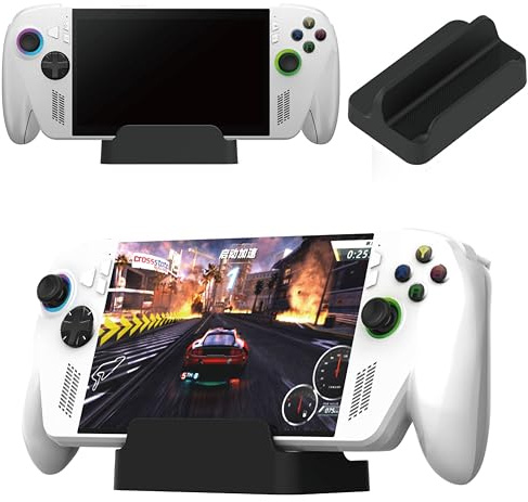 Stand Base for ROG Xbox Ally X/Ally, Portable Desktop Holder‌ Handheld Game Console Storage Bracket Deck Stand with Anti-Slip Silicone Pad