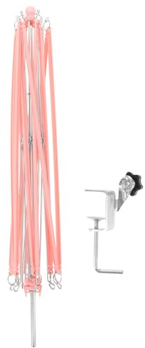 ORFOFE Avvolgitore Manuale per Filati da Lavoro a Maglia Rosa Base Antiscivolo, Porta Filati Compatto e Portatile per Creare Gomitoli Uniformi per Uncinetto e Maglieria