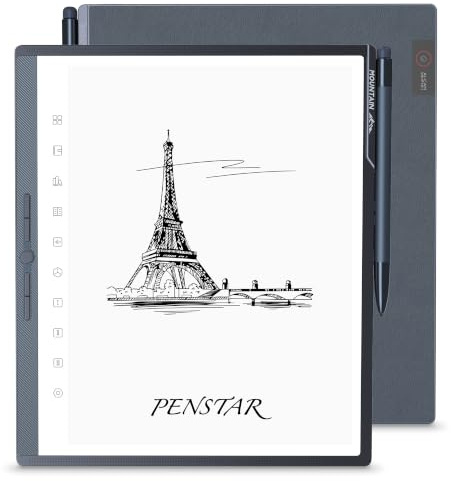 Penstar eNote Pro B/W E-Ink Carnet numérique avec stylo, tablette de prise de notes AI, 8192 niveaux de pression, 128 Go de stockage, batterie 6500 mAh, liseuse avec stylo et couverture portefeuille