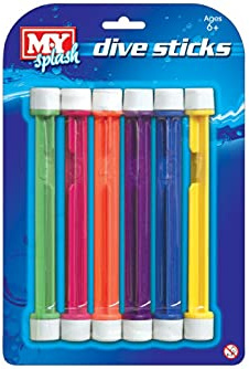 M.Y Splash Dive Sticks 6 Pack Swimming Pool Accessoires Divivng Pool Toys