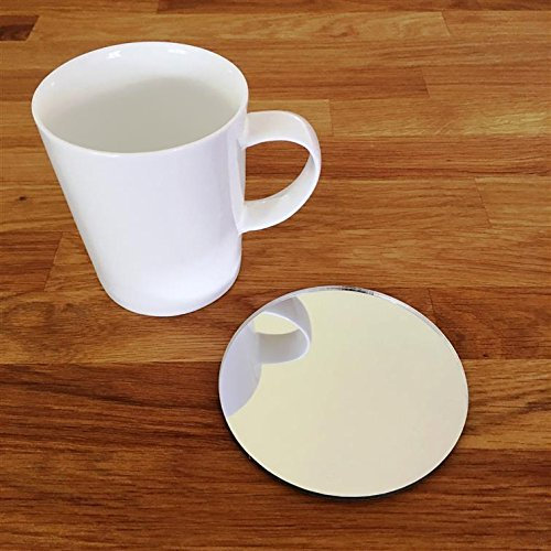 Set di 8 sottobicchieri rotondi a specchio