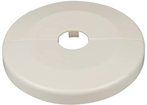 Lot de 2 rosaces pour tuyaux de chauffage, très grand diamètre extérieur 85mm, cache tuyau radiateur, rosace radiateur, cache tuyau plomberie, coffrage, robinetterie, ABS (22mm, blanc crème RAL 9001)