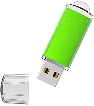 Vansuny Memory Stick 64GB USB Stick USB 2.0 Flash Drive Mini USB Drive for PC, Laptop, Printer, TV, Car (Green)