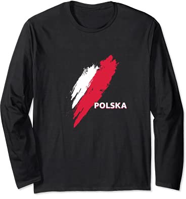 Bandiera Polonia Maglia a Manica