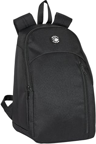 Safta MOCHILA HIELERA IMPERMEABLE - Enfriador para frío y calor, fácil de transportar, nevera para senderismo, 23 x 18 x 36 cm, negro, negro/blanco