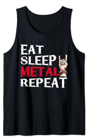 Heavy Metal Chip Fork Musical Style Rock Gift Tank Top