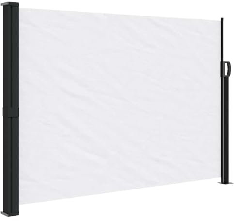 vidaXL Tenda da Sole Laterale Retrattile Bianco 140x300 cm