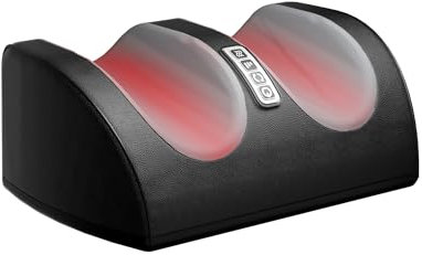 LAOBEN Fußmassagegerät mit Heizung, Massage der Muskeln von Beinen und Füßen, Massagegerät für Füße und Waden mit Massagerollen, Geschenk für Mutter, Papa und Freunde