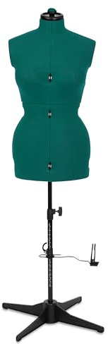 Schneiderpuppe Supa Fit Damen Gr. M (42-48), weiblicher Torso, Büste, verstellbare Drehregler, individuelle Anpassung an Hals, Taille, Brust, Hüfte (türkis, M)