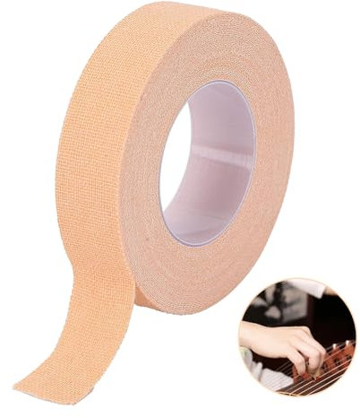 GALAMAX Finger Tape, 1cm x 5m Self-Adhesive Bandage Tape, Skin Colour Elastic Breathable Sports Strapping Tape, Cohesive Bandage Thumb Tape for Climbing MMA Boxing and Jiu Jitsu - Single Roll