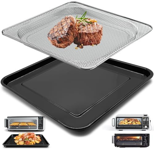 Air Fryer Grill Pan Basket for Ninja Foodi SP101 Digital Air Fryer Countertop Oven, Air Fryer Grill Plate Crisper Plate Rack Accessories Replacement Parts Tray for Ninja Foodi SP100 SP1001C