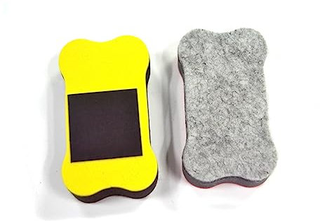 Lurrose Mini-whiteboard-radierer 4 Stück Kreidetafel-radierer Für Das Schulbüro Zum Anbringen Und Reinigen