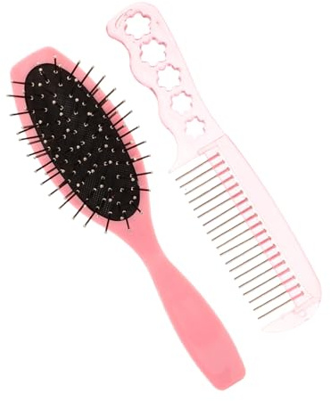 OHPHCALL Hairbrush Detangling Brush Curly Hair Brush Steel Comb Hair Combs for Women Detangler Kit