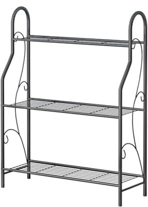 ZLSNOBLE 3 Tier Plant Stand, Outdoor Indoor Multifunctional Waterproof Plant Stand for Living Room Balcony Garden