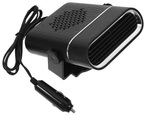 iplusmile Einstellbarer Auto Heizlüfter Tragbarer Fahrzeug Defroster Und Scheibenheizung Schwarz Abs-kupfer-material Heizmodi Anti-beschlag Einfach Zu Befestigen Und Sicher Für Winterfahrten