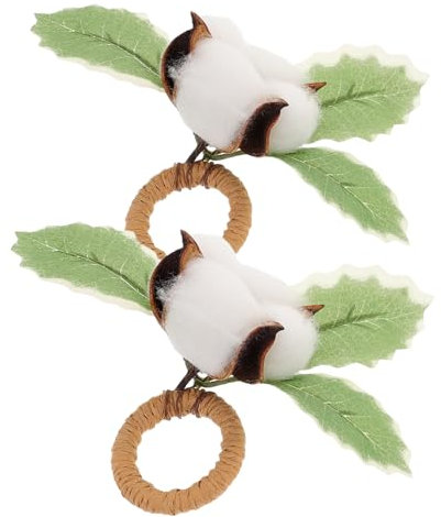 MAGICLULU Handgefertigter Picknick-serviettenhalter 2er-Set Baumwollservietten Für Hochzeit Bankett Geburtstagsdekoration