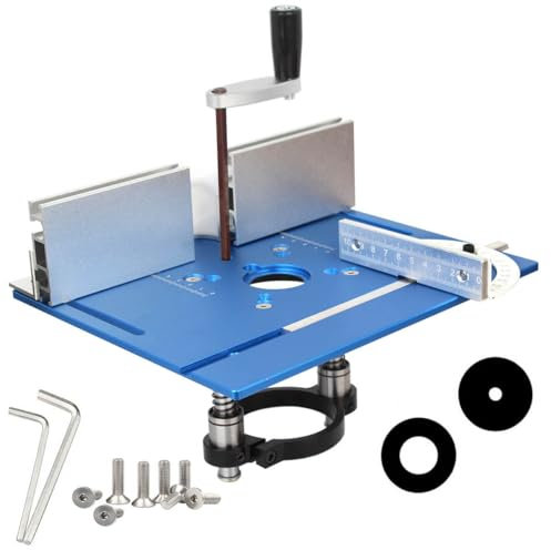 Piastra per fresatrice in alluminio di alta qualità, strumento di precisione per la lavorazione del legno, per tavoli da 65 mm, fresatrice e macchina