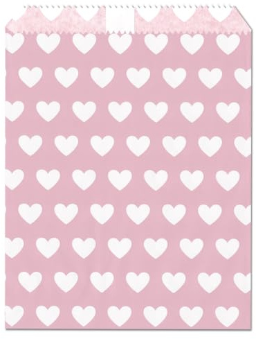 50 Stück bunte Papiertüten - 16,5 x 13 cm - Flachbeutel ohne Boden - Geschenktüten - Kindergeburtstag - Hochzeit - Weihnachten - Ostern