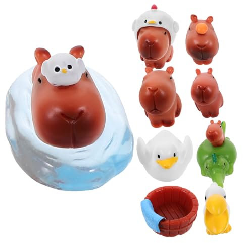 BESPORTBLE 10stücke Miniatur-tierfiguren Aus Harz Kleine Tier Statuen Miniatur-tierstatue Für Armaturenbrett Schreibtisch-Ornament Und Landschaftsdekoration
