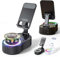 SonicDrop Dock – Haut-parleur magique sans paire et support de charge, support de station d'accueil SonicDrop, rotation à 360 degrés et 7 couleurs de lumière, son drop-to-play (noir)