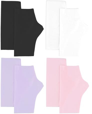 4 Paar Damen Sonnenschutzhandschuhe aus Eisseide,Fingerlose UV Schutz Handschuhe,Anti Rutsch Halbfinger Handschuhe,für Radfahren,Autofahren,Angeln,Fitness (4 Farben)