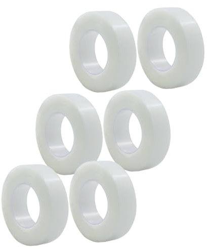 NIYANGLE Cinta Adhesiva para Párpados 6 Piezas 1.25Cm Transparente Resistente al Agua para Maquillaje Invisible para Ojos