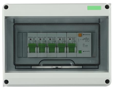 Coffret Electrique, Tableau Electrique Boîte de Distribution étanche à 4 voies, 1 pièce, boîte 63A AC220V, disjoncteur Protection contre les fuites