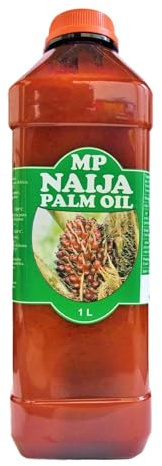 MP Naija Palm Oil, 1 Litre | PACK OF 1 | Traditional African Cooking Oil.