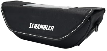 KCBHSH Motorcycle Tool Bag Handlebar Bag For Ducati Scrambler 1100 Saddlebags Portable Handle Bar Storage Placement Bag Parts Multifunctional Storage(BLACK 1)