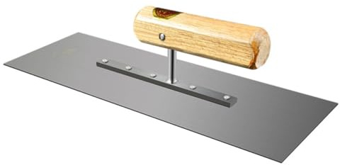 LIFKOME Glättkelle aus Gehärtetem Manganstahl 11x32cm mit Ergonomischem Griff Flachkelle für Zement Beton Bauarbeiten Heimwerker Werkzeug