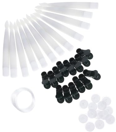 ASAKKURA 12 Set Candele LED Galleggianti con Clip per Albero di Natale e Halloween Luci Calde Decorazioni Festive con Bastoncini e Filo per Facile Installazione