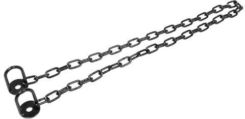 Alipis Cadena de Seguridad de Acero para Barreras Exteriores Resistente y Reutilizable para Parques Jardines y Control de Acceso con Conexión Rápida y Alta Visibilidad