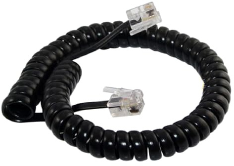 Nucelit RJ9 4P4C telefontelefonsladd lindad fast telefonkabel för tydliga samtal och hållbarhet 200 cm 300 cm lindad telefonkabel
