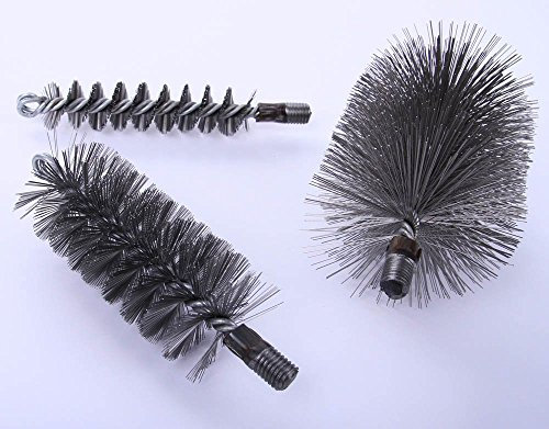 Unbekannt Heizkesselbürste Kaminbesen Ofenrohrbürste DRAHT Verschiedene Größen (120mm)