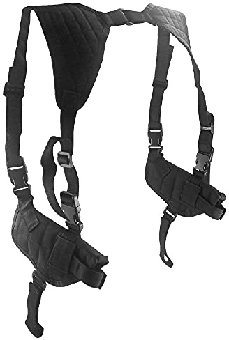 Depring Universal Shoulder Holster Double Draw Horizontal Gun Holster for Most Kinds of Pistols Black